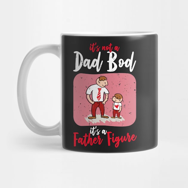 Dad Bod | White And Red Text Funny Dad by Estrytee